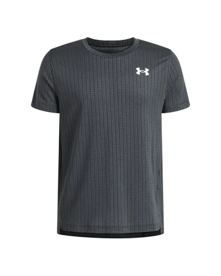 T-shirt Enfant UA TECH VENT JACQUARD SS Noir