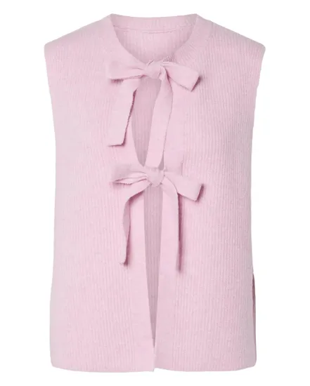 Gilet Femme Pcsilly Sl Rev Tie Vest