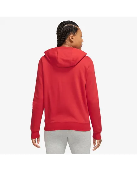 Sweat zip à capuche manches longues Femme W NSW CLUB FLC FZ HOODIE STD Rouge