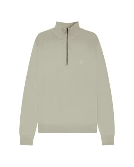 Pull col zippé Homme KANOBIX S Beige Clair