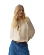 Blouse Femme À Volants Manches 3/4