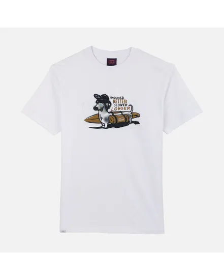 TEE SHIRT MANCHES COURTES GRAPHIQUE Homme Blanc