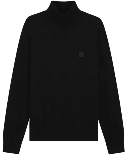 Pull col roulé Homme AKIRO S Noir