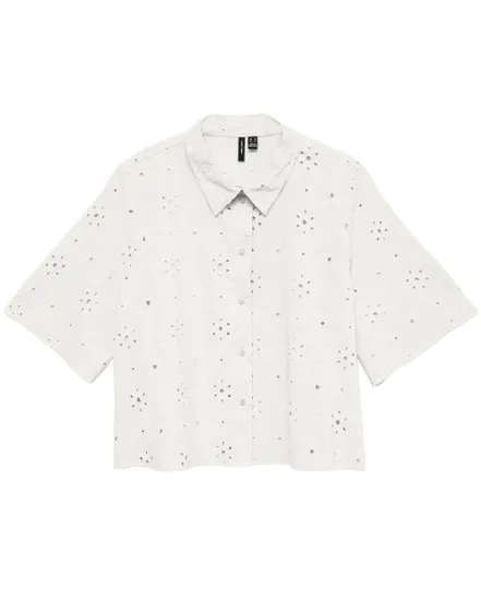 Chemise Femme VmEliza Short 2/4 Sleeve Shirt Wvn Noos