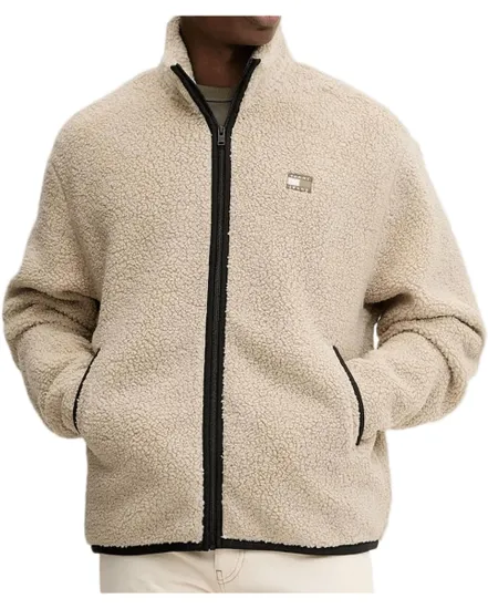 Sweat zippé Homme RLX BADGE ZIP-THRU TEDDY EXT Beige