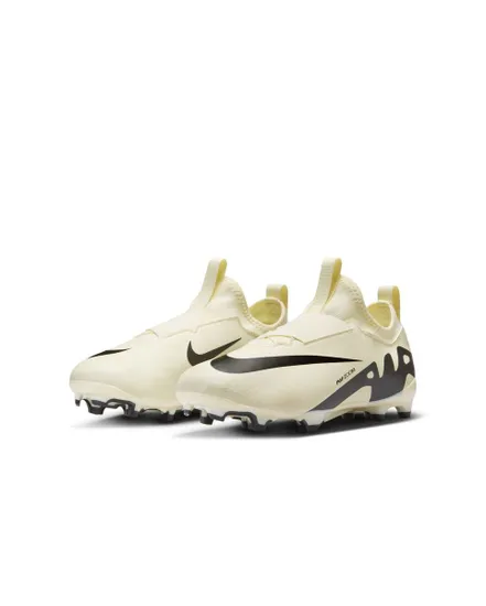 Crampons de football Enfant JR ZOOM VAPOR 15 ACADEMY FG/MG Beige