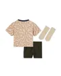 Ensemble de football Enfant PSG I NK DF KIT 4TH Beige