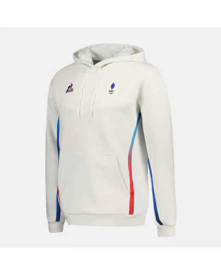 Sweat à capuche homme Village Equipe de France Olympique - Ecru
