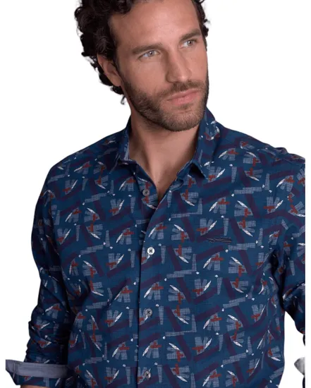 Chemise Homme COMARCIEU Bleu Nuit