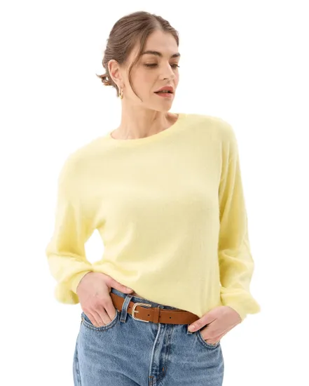 Pull Femme PCNAOMI LS O Neck Knit Noos BC