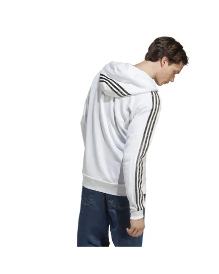 Veste à capuche manches longues Homme M 3S FT FZ HD Blanc