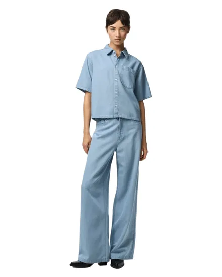 Jean Femme PCSMIDI MW Large Denim