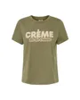 T-shirt col rond Femme VMAJILLA S/S O-NECK T-SHIRT JRS LCS GA Vert Olive