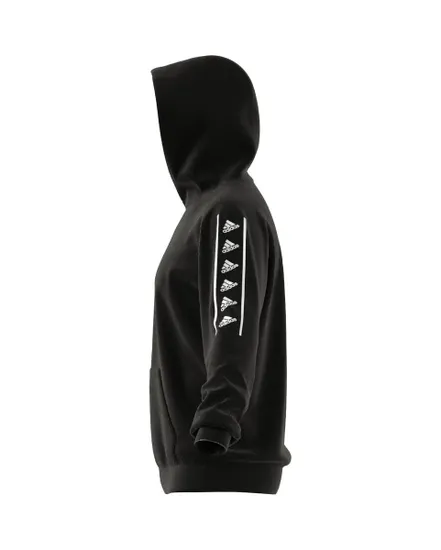 Sweat a capuche manches longues Homme M BL HD Noir