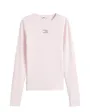 T-shirt manches longues Femme SLIM LS BADGE TE Rose Pale
