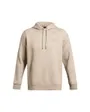 Sweat à capuche Homme UA ESSENTIAL FLEECE HOODIE Beige