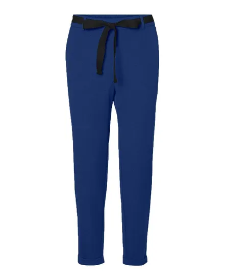 Pantalon Femme VMKAYA MR LOOSE TAPERED BELT PANT LCS Bleu