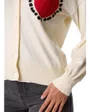 Cardigan Femme VILUCINA V-NECK L/S KNIT CARDIGAN/C33 Écru