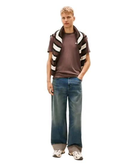 T-shirt col rond Homme REG BADGE TEE EX Marron