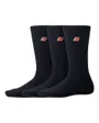 Lot 3 paires chaussettes PATCH CREW 3 Noir