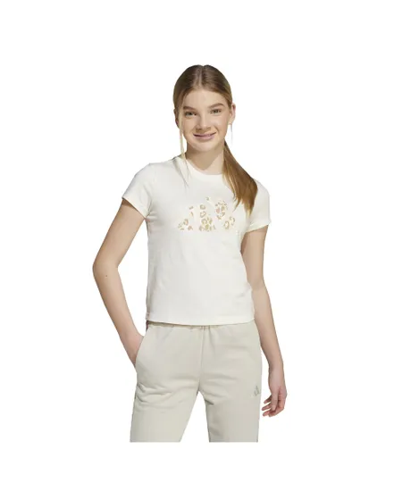 T-shirt Fille G ANML SJ BL T Blanc