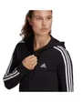 Sweat zip à capuche Femme W 3S FT FZ HD Noir