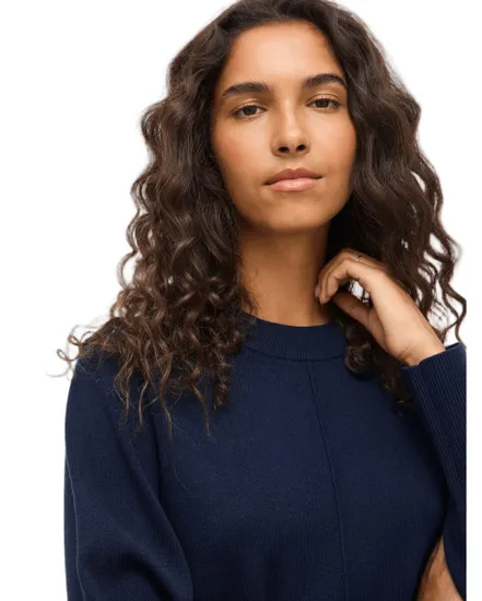 Pull col rond Femme VIOSTRIA O-NECK L/S KNIT TOP NOOS Bleu Marine