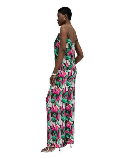 Pantalon Femme Taille Haute Imprimé Floral