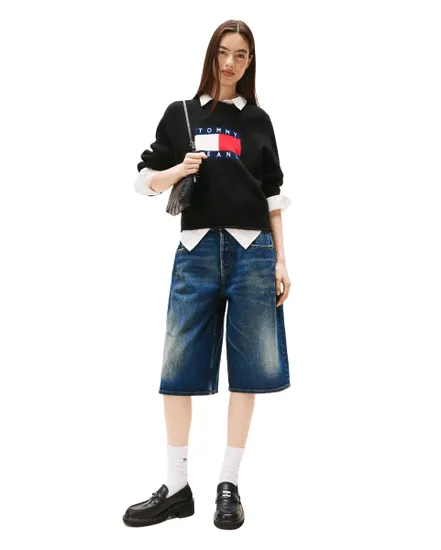 Sweat Femme Tommy Jeans Melange Flag