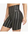 Short Femme W NK ONE DF HR 7IN SHORT MTLC Noir