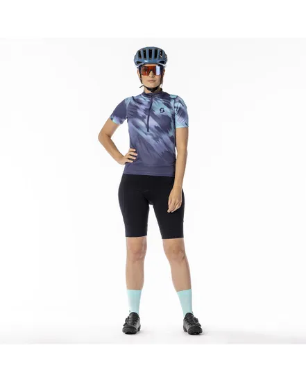 Maillot manches courtes Femme GRAVEL CONTESSA SIGNATURE Bleu/Bleu