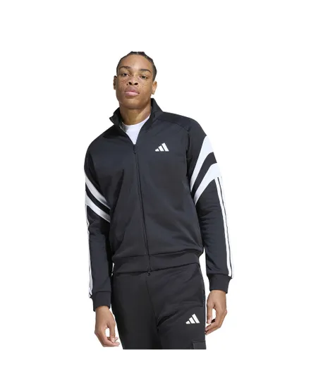 Sweat col zip Homme M TIRO TT Noir