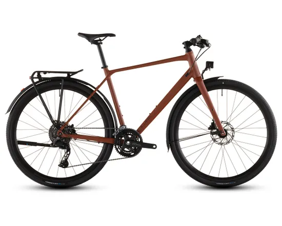 Vélo trekking NULANE RACE FE Ambre/Noir