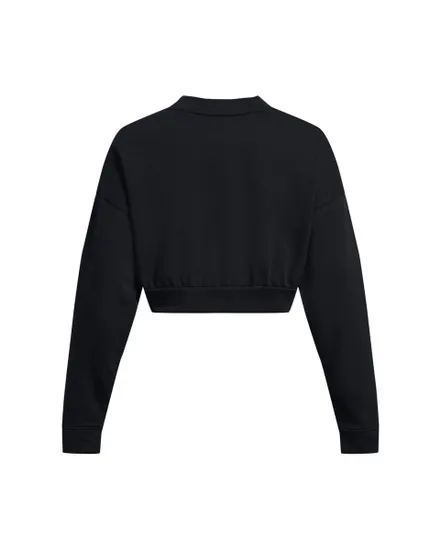 Sweat ML Femme UA RIVAL TERRY OS CROP CRW Noir