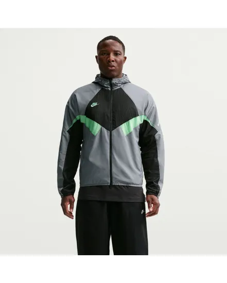 Veste à capuche Homme M NK RPL PRMR HD TRK JKT W Gris