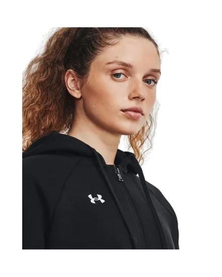 Sweat à capuche Femme UA RIVAL FLEECE FZ HOODIE Noir