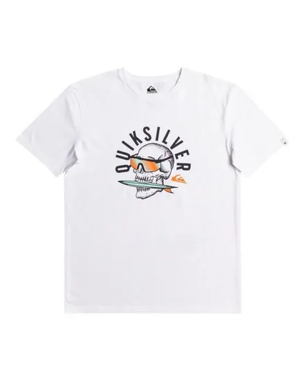 T-shirt manches courtes Homme QS ROCKIN SKULL SS Blanc