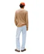Pull col rond Homme SLM BADGE CABLE KNIT SWEATER Taupe