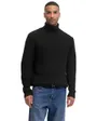 Pull Homme Col Roulé Noir