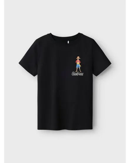 T-shirt manches courtes Enfant NKMDIO ONEPIECE SS NREG TOP BOX NOOS VDE Noir
