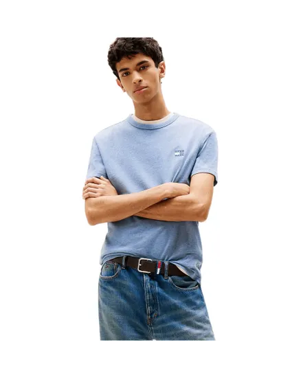 T-shirt col rond Homme REG BADGE TEE EX Bleu Clair