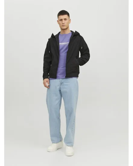 Manteau softshell Homme JJEBASIC SOFTSHELL HOOD NOOS Noir