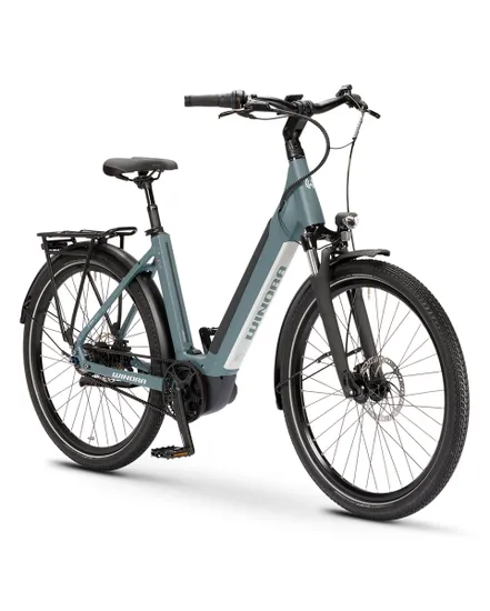 Vélo électrique urbain Unisexe SINUS R8E WAVE Bleu Gris