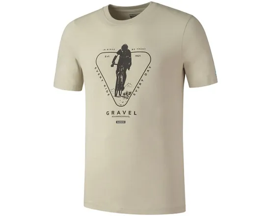 T-shirt manches courtes Homme YAMA GRAVEL Olive