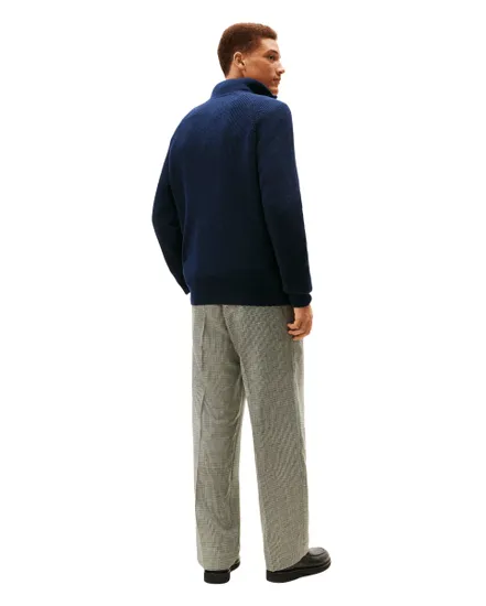 Pull Homme Fisherman Rib Zip Mock
