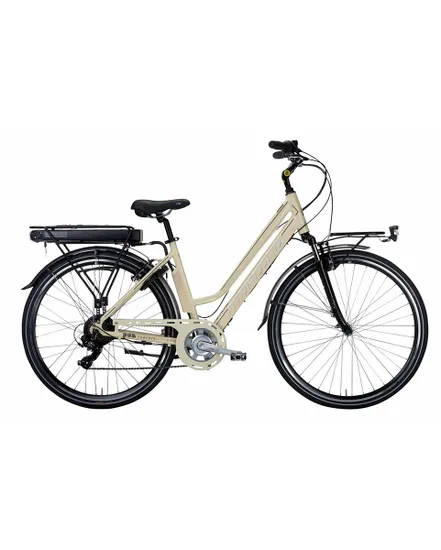 Vélo électrique urbain Femme E-BLUECITY 396WH Crème