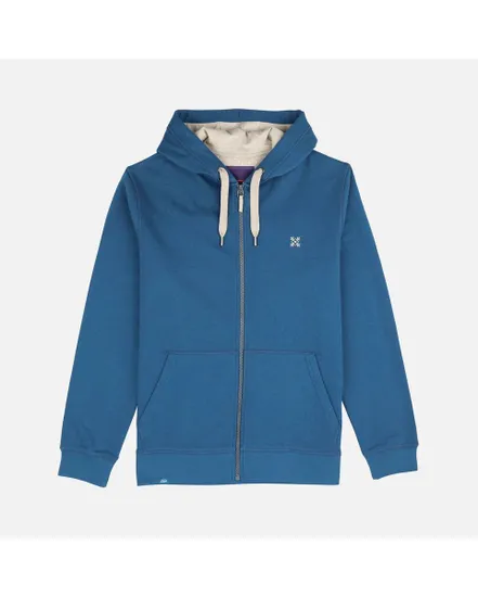 SWEAT CAPUCHE ZIPPE ESSENTIEL Homme Bleu