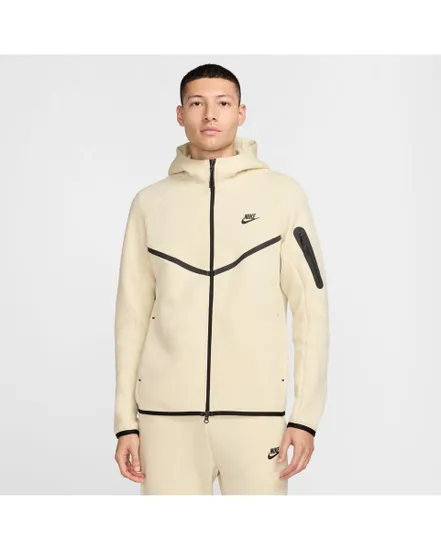 Sweat à capuche Homme M NK TCH FLC FZ WR HOODIE Beige