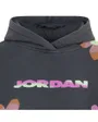 Sweat à capuche Fille DELORIS JORDAN FLOWER PO Gris