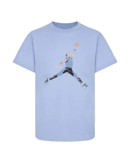 Teeshirt MC Garçon WATERCOLOR JUMPMAN S/S TEE Bleu